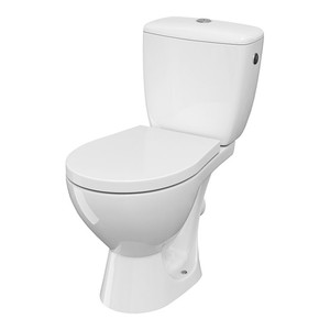 GoodHome Close-coupled Closed Rim Toilet with Soft Close Seat Lagon 3/6 L