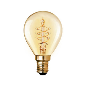 Diall LED Bulb Filament P45 E14 180lm 1800K, amber