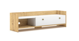 TV Bench Open 140, artisan oak effect/matt white