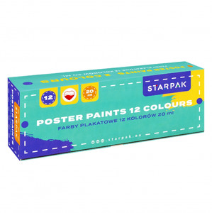 Poster Paints School 12 Colours x 20ml