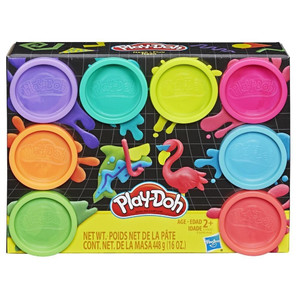 Play-Doh 8-Pack Neon Non-Toxic Modeling Compound with 8 Colors 24m+