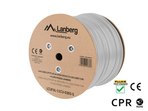 Lanberg LAN Cable UFTP Cat.6 CU 305m LCUF6L-11CU-0305-