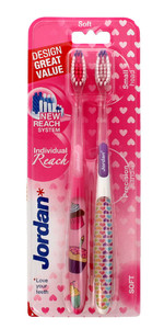 Jordan DUO Individual Reach Toothbrush Soft 2pcs