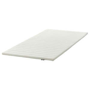 NOPAKTE Mattress pad, white, 90x200 cm