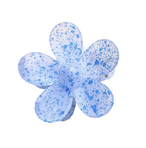 ECARLA  Blue Flower Hair Clip Claw