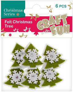 Christmas Decorations Felt Christmas Tree 6pcs