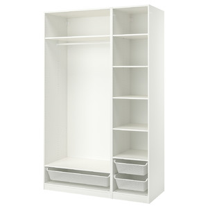 PAX Wardrobe combination, white, 150x58x236 cm