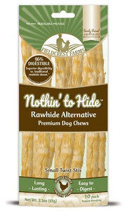 Nothin' to Hide Small Twist Stix Chicken Dog Chew 10pcs/65g