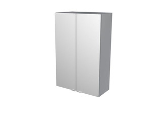 GoodHome Bathroom Mirror Cabinet Imandra 60 x 90 x 36 cm, grey