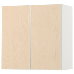 SMÅSTAD Wall cabinet, white birch, with 1 shelf, 60x30x60 cm