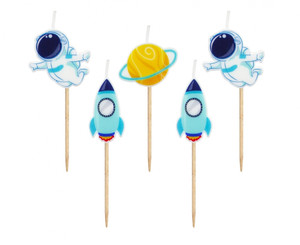 Birthday Picks Candles Space 5pcs