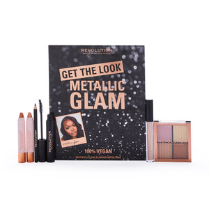 Makeup Revolution Get The Look: Metallic Glam Makeup Gift Set Vegan