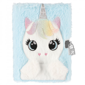 Plush Notebook Diary Unicorn A5/64