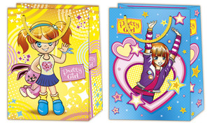 Gift Bag Party Girl T5 230x320, assorted, 10pcs