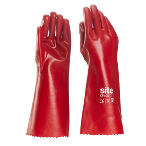 General Handling PVC Gloves Size L, red