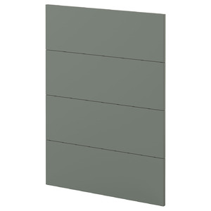 METOD 4 fronts for dishwasher, Nickebo/matt grey-green, 60 cm