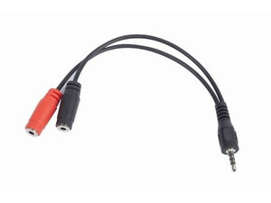 Gembird Adapter Mini Jack(M) 4PIN/2xMini Jack(F) 20cm