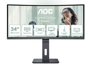 AOC 34" Curved Monitor CU34P3CV 100Hz VA HDMI DP USB-C