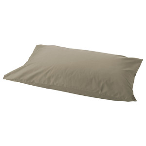 ULLVIDE Pillowcase, grey-beige, 50x60 cm