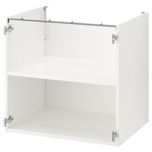 ENHET Base cb w shelf, white, 80x60x75 cm