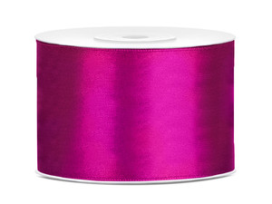 Satin Ribbon 25m 50mm, fuchsia