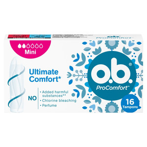 o.b. ProComfort Tampons Mini 16 Pack