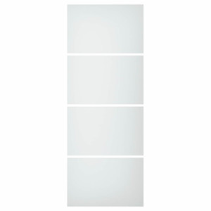 SVARTISDAL 4 panels for sliding door frame, white paper effect, 75x201 cm