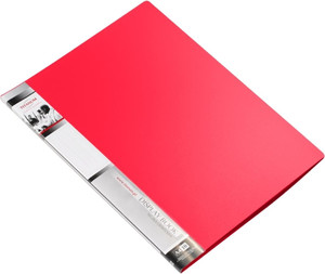 10 Pocket Display Book Folder PP A4, red