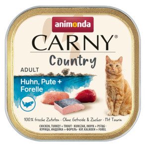 Animonda Carny Country Adult Chicken, Turkey & Trout Cat Food 100g
