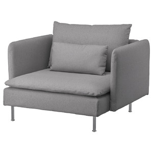 SÖDERHAMN Armchair, Tonerud grey