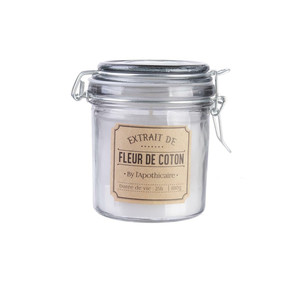 Scented Candle in Glass Jar Fleur de coton