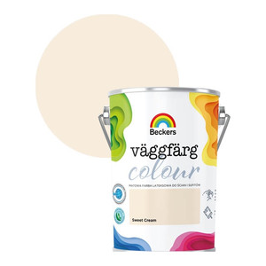 Beckers Matt Latex Paint Vaggfarg Colour 5l sweet cream