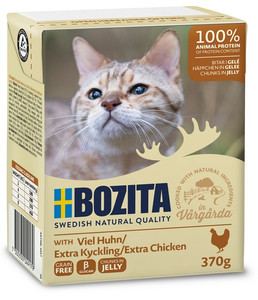 Bozita Feline Cat Wet Food Extra Chicken in Jelly 370g