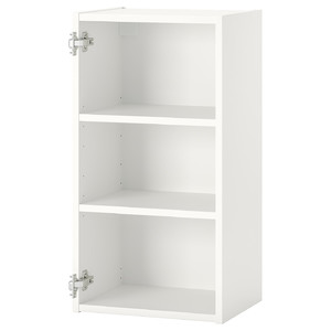 ENHET Wall cb w 2 shelves, white, 40x30x75 cm