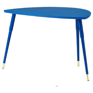 LÖVBACKEN Side table, blue, 77x39 cm