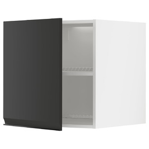 METOD Top cabinet for fridge/freezer, white/Upplöv matt anthracite, 60x60 cm