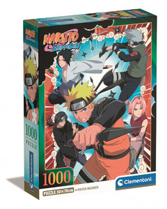 Clementoni Jigsaw Puzzle Compact Anime Naruto Shippuden 1000pcs 10+