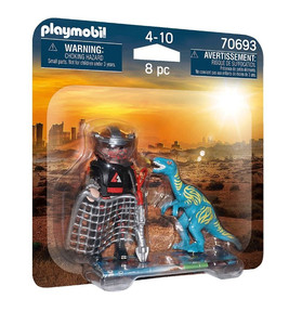 Playmobil DuoPack Velociraptor with Dino Catcher 4+ 70693
