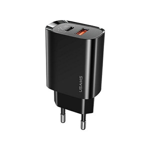 Usams Phone Charger 1xUSB-C 1xUSB T35 20W PD3 EU Plug