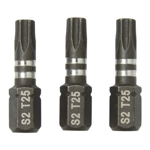 Erbauer Impact Bits 25 mm TX25, 3 pack