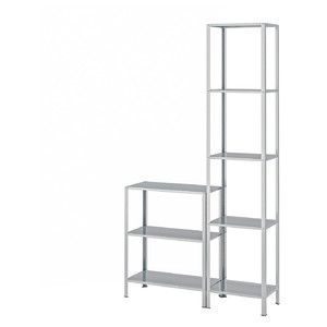 HYLLIS Shelving unit in/outdoor, 100x27x74-183 cm