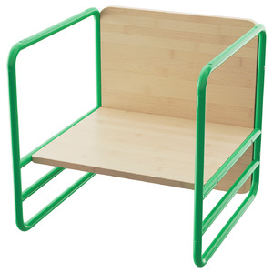 SMÅSKRAKE Multi-functional child chair/table, green