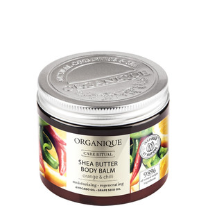 ORGANIQUE Care Ritual Shea Butter Body Balm Orange & Chilli 98% Natural 200ml