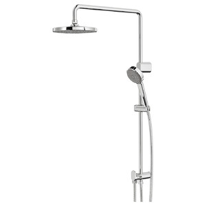 BROGRUND Head/handshower kit with diverter, chrome-plated