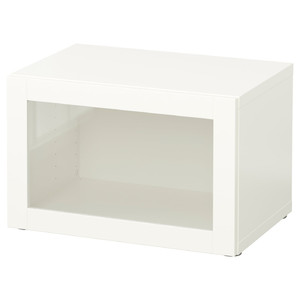 BESTÅ Shelf unit with glass door, Sindvik white, 60x40x38 cm