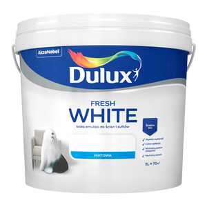 Dulux Matt Emulsion Paint Fresh White 5l