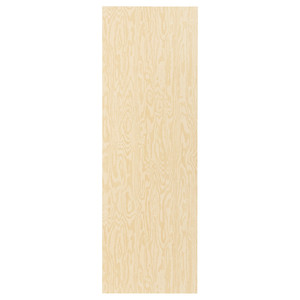 KALBÅDEN Door with hinges, lively pine effect, 60x180 cm