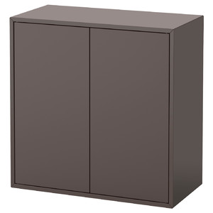 EKET Wall-mounted shelving unit, dark grey, 70x35x70 cm