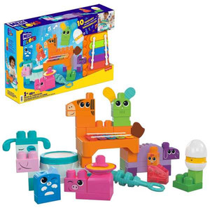 MEGA BLOKS Fisher Price Musical Farm Band Sensory Block Toy  HPB46 12m+