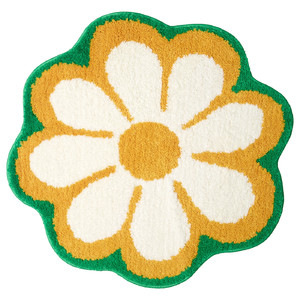 KÄRRKNIPPROT Bath mat, floral pattern, 65 cm